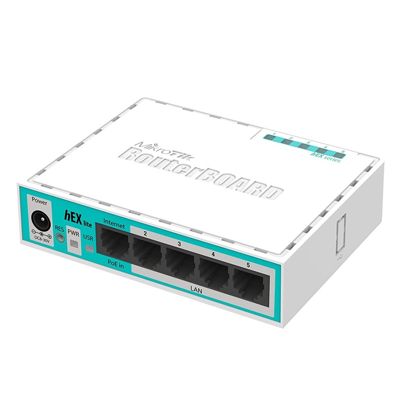 Mikrotik Hex Lite Routeur connecté Blanc