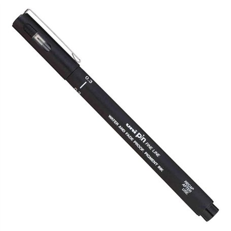 Uni-Ball 03200 N Stylo Pointe Calibrée 0,3 mm Noir