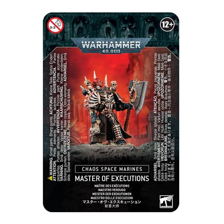 Games Workshop Warhammer 40k - Space Marine du Chaos Master of Executions 43-44 Noir