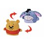 Disney - Winnie l'ourson, Winnie & Bourriquet, réversible, 8cm, Peluche, à partir de 0 Mois