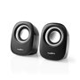 NEDIS Haut-Parleur PC 2 0, 12 W, Prise de 3,5 mm, Noir/argenté.