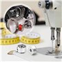 2 Pièces Boîte à Canette pour Machine à Coudre, 8 Pièces Bobine en Métal, Compatible pour Singer Janome Brother Machine à Coudre