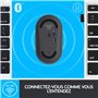 Logitech Pebble, souris sans fil avec Bluetooth ou récepteur 2,4 GHz, souris silencieuse et ultra-fine pour ordinateur portable,