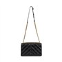 Pinko Sac love one classic bandoulière chevron brillant 100941 A1UR Z99Q noir, Noir