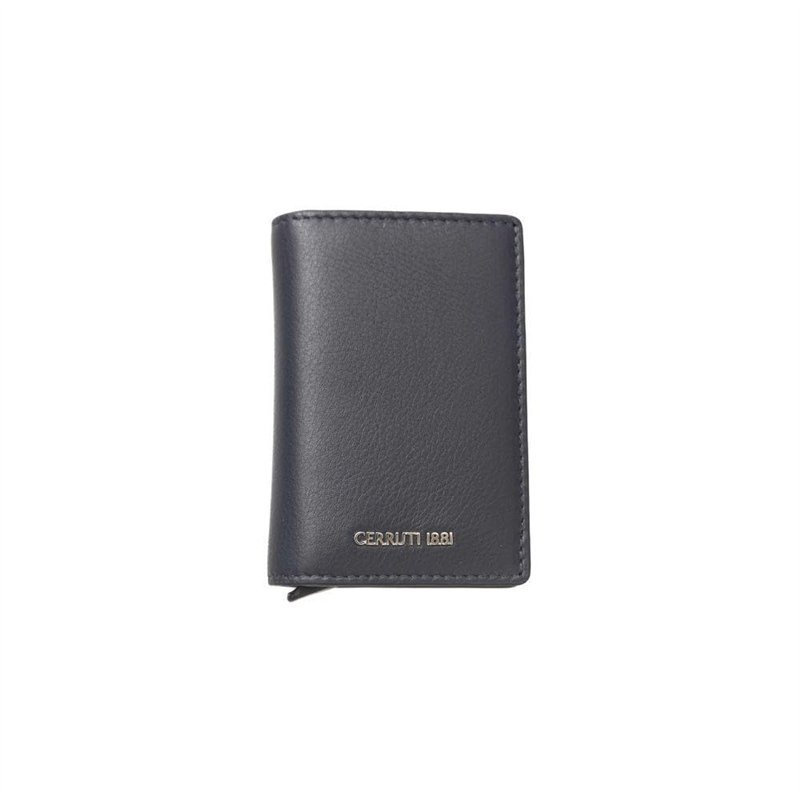 Cerruti 1881 Portefeuille en cuir bleu pour homme, bleu, taille unique
