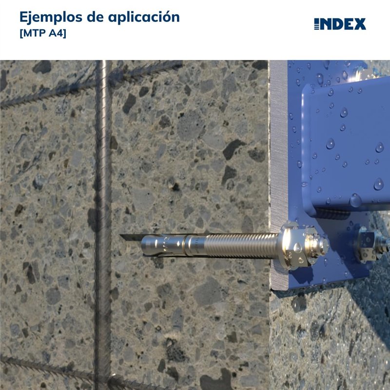 Image secondaire de Index mtp-a4 – Ancrage mâle pour charges hautes M10 x 90 diamètre 10