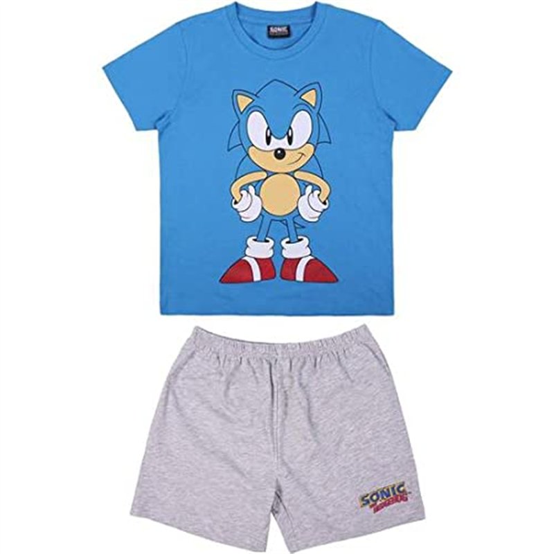 Cerdá 203608 Pyjama Court Simple Jersey Sonic Multicolore 2 x 20 x 25 cm