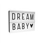 A Little Lovely Company Lightbox A5 avec 85 Lettres, Chiffres, Symboles