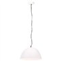 Lampe suspendue industrielle vintage ronde 25 W E27 41 cm Blanc