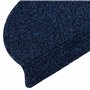 vidaXL - Selbstklebende Treppenmatten 15 Stk. Navy 56x17x3cm Nadelvlies