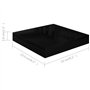 VidaXL Étagère murale flottante 4 pcs Noir brillant 23x23,5x3,8 cm MDF