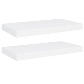 VidaXL Étagères murales flottantes 2 pcs Blanc 50x23x3,8 cm MDF