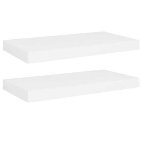 VidaXL Étagères murales flottantes 2 pcs Blanc 50x23x3,8 cm MDF