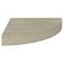 VidaXL Étagères d'angle flottantes 2 pcs Chêne 25x25x3,8 cm MDF