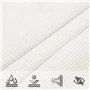 Bussandri Voile d'ombrage en polyéthylène haute densité 160 g/m² Blanc 3 x 4 m