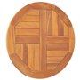 Dessus de table Bois de teck solide Rond 2,5 cm 50 cm