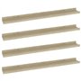 VidaXL Étagères murales 4 pcs Chêne Sonoma 80x9x3 cm