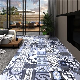 VidaXL Planches plancher autoadhésives 20 pcs PVC 1,86 m² Motif coloré
