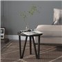 Table à thé Noir Ø35 cm MDF