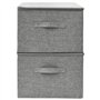 vidaXL - Aufbewahrungsboxen 2 Stk. Stoff 43x34x23 cm Grau