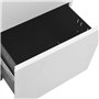 Schedario Mobile Grigio Chiaro 39x45x67 cm in Acciaio