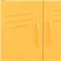 vidaXL Armadietto Giallo Senape 60x35x56 cm in Acciaio