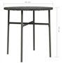 vidaXL Table basse de Thé Gris 45 cm en Polyrotin