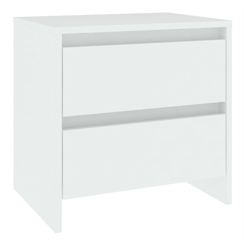 vidaXL Comodino Bianco 45x34,5x44,5 cm in Legno Ingegnerizzato