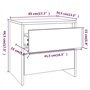 vidaXL Comodino Bianco 45x34,5x44,5 cm in Legno Ingegnerizzato