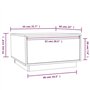 Couchtisch 55x56x32 cm Massivholz Kiefer