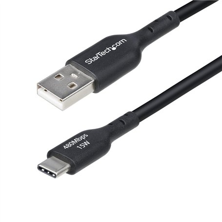 Câble USB Startech USB2AC3MNC Noir 3 m