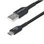 Câble USB Startech USB2AC3MNC Noir 3 m