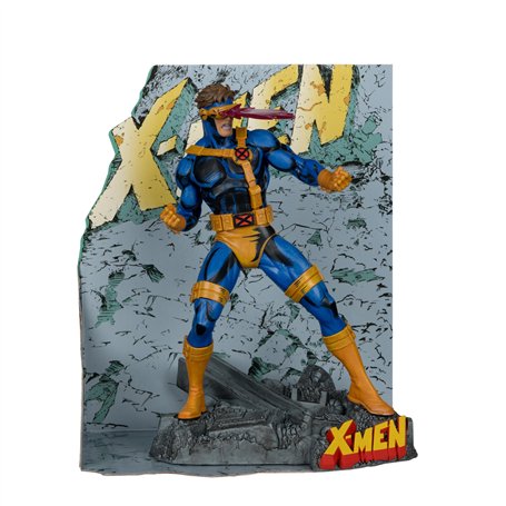 McFarlane Marvel Cyclops à l'échelle 1:10ème à Collectionner avec scène (X-Men #1) Jouets