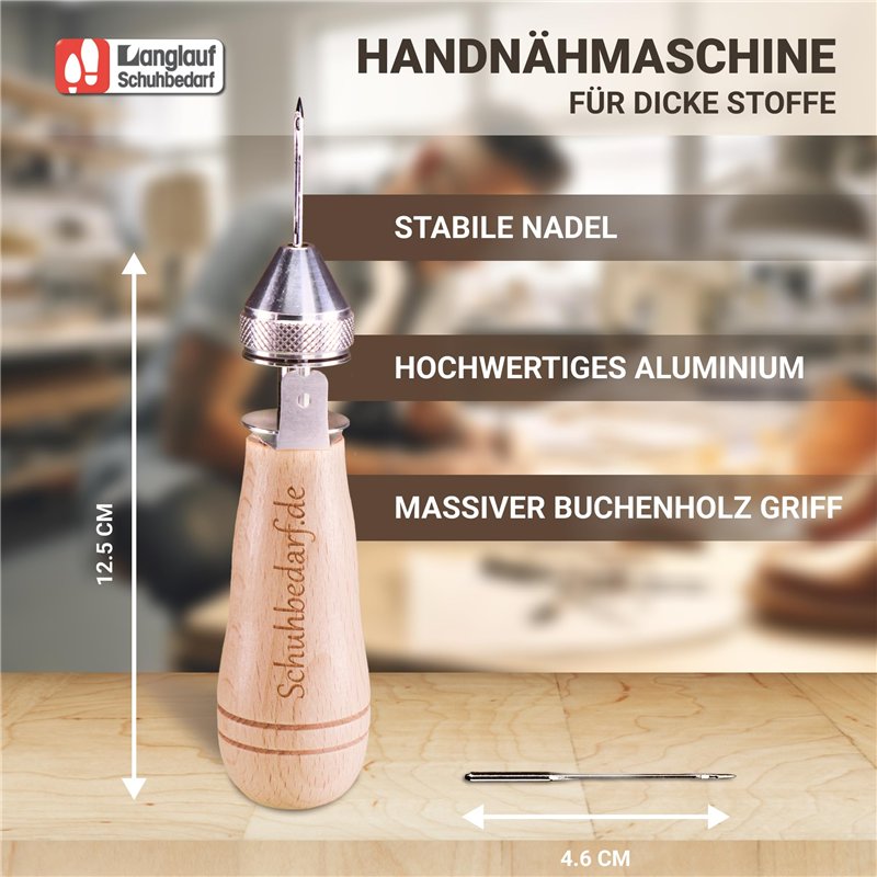Image secondaire de Appareil à Coudre Manuel/Aiguille à Coudre avec Bobine - Machine à Coudre Manuelle pour Tissus épais, bâches, couvertures de Cab
