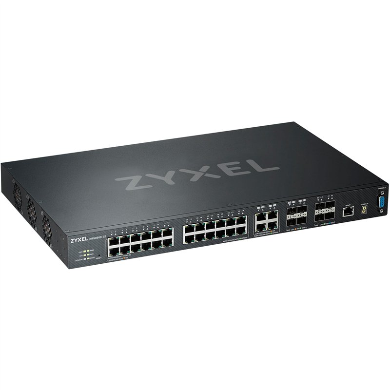 ZyXEL XGS4600-32 Géré L3 Gigabit Ethernet (10/100/1000) Noir - Commutateurs réseaux (Géré, L3, Gigabit Ethernet (10/100/1000), G