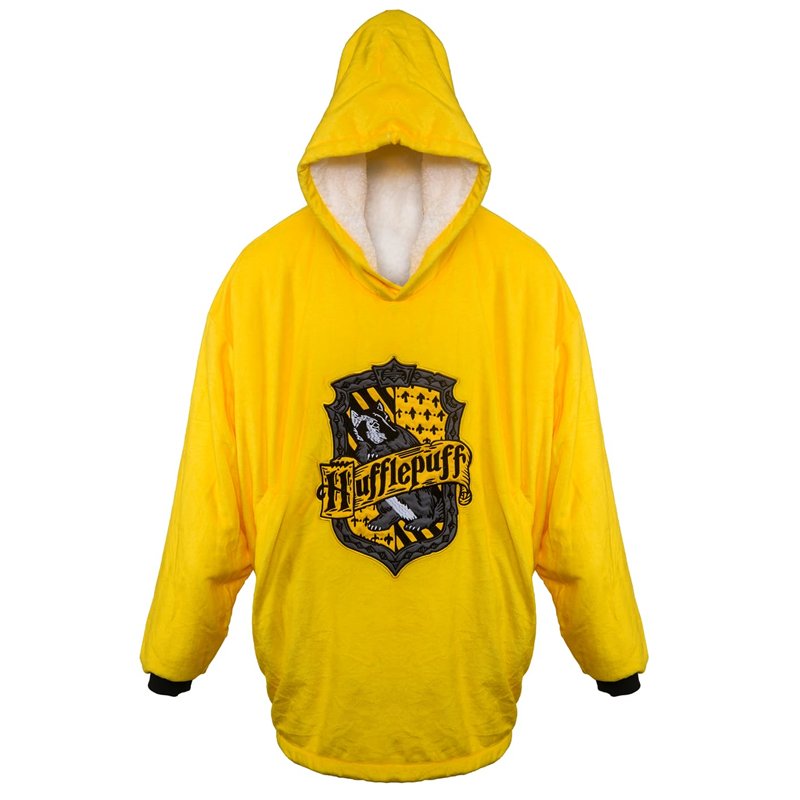 Harry Potter Poufsouffle Sweat à capuche surdimensionné Jaune, jaune, taille unique