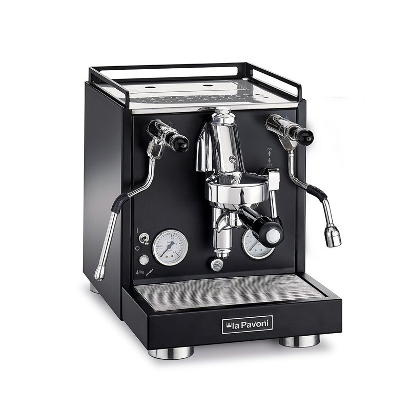 La Pavoni LPSCVB01EU, Machine à café semi-professionnelle Cellini Evolution, Black mat