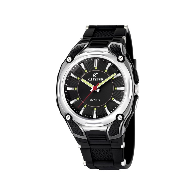 Calypso Watches-K5560/2-Montre Garçon-Quartz Analogique-Bracelet Plastique Noir