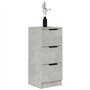 Credenza Grigio Cemento 30x30x70 cm in Legno Multistrato
