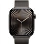 Apple Watch Series 10 GPS + Cellular - 46mm - Boîtier Slate Titanium - Bracelet Slate Milanese Loop - M/L
