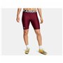 Leggings de sport pour homme Under Armour Hg 8In Bordeaux Rouge carmin