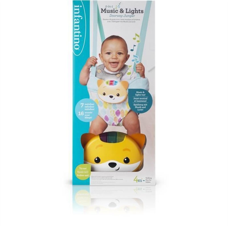 Image secondaire de Sauteur de porte - INFANTINO - 303117 - Renard 2 en 1 - Sons et lumières