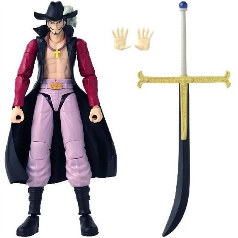 Image secondaire de Figurine Anime Heroes articulée - BANDAI - One Piece - Dracule Mihawk oeil de Faucon - 17 cm