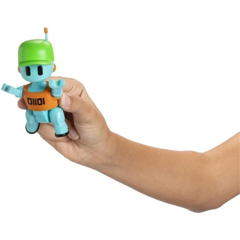 Image secondaire de Figurine articulée - BANDAI - Stumble Guys - Robot Guy - 11 cm - Avec stickers