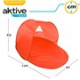pare-vent de plage Aktive 130 x 72 x 85 cm (6 Unités)