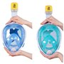 Masque de plongée avec Support pour Caméra de Sport AquaSport Bleu Turquoise (4 Unités)