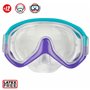 Masque de Plongée avec Tube AquaSport Turquoise (6 Unités)