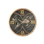Horloge Murale Home ESPRIT Noir Doré Verre Fer Vintage 62 x 8