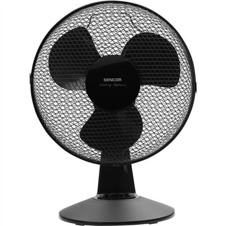 Ventilateur de bureau - Sencor - SFE 3011BK - 3 vitesses - Oscillation 90° - 30 cm de diametre