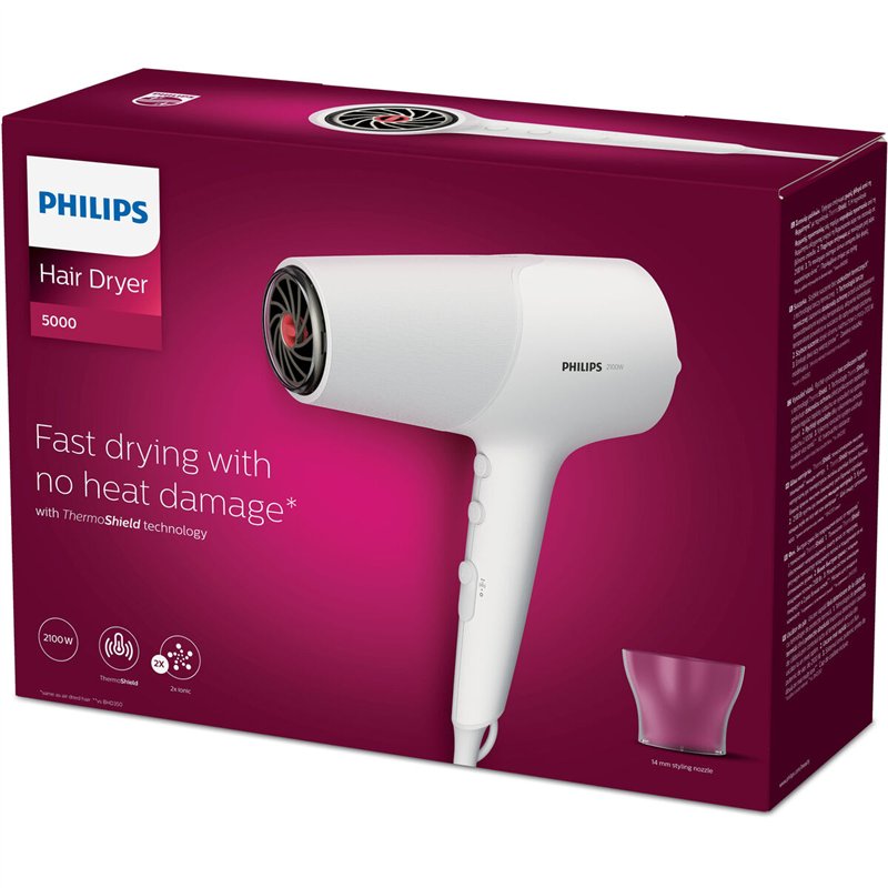 Image secondaire de Sèche-cheveux Philips BHD500/00 Blanc 2100 W